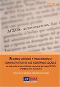 Imagen de portada del libro Régimen jurídico y procedimiento administrativo de los gobiernos locales