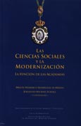 Imagen de portada del libro Las ciencias sociales y la modernización : la función de las Academias
