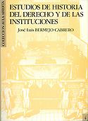 Imagen de portada del libro Estudios de historia del derecho y de las instituciones