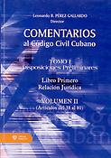Imagen de portada del libro Comentarios al Código Civil Cubano