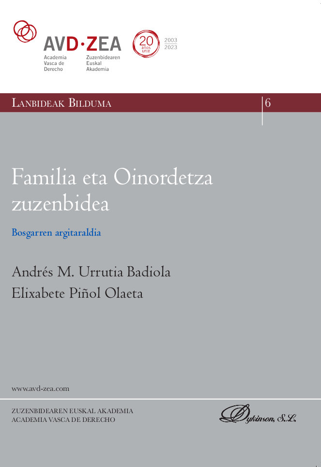 Imagen de portada del libro Familia eta oinordetza zuzenbidea