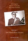 Imagen de portada del libro XI Coloquios Histórico-Culturales del Campo Arañuelo. Homenaje a D. José María Pérez Lozano