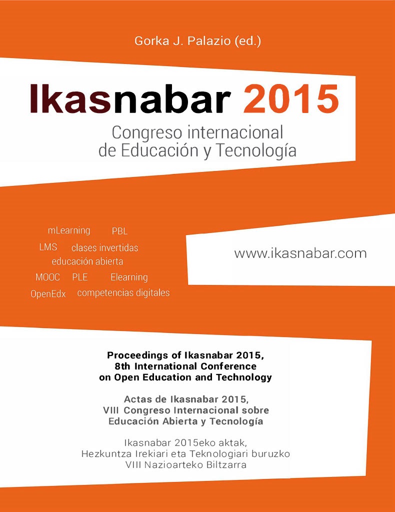 Imagen de portada del libro Proceedings of Ikasnabar 2015, 8th International Conference on Open Education and Technology