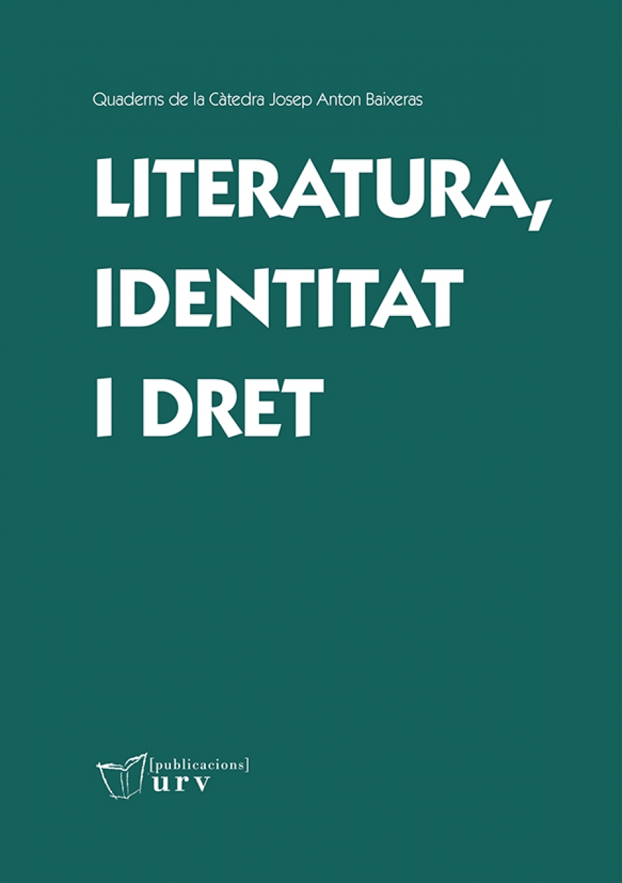 Imagen de portada del libro Identitat, literatura i dret