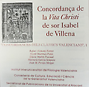 Imagen de portada del libro Concordança de la "Vita Christi" de sor Isabel de Villena [Recurso electrónico]