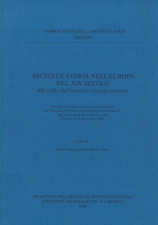 Imagen de portada del libro Archivi e storia nell'Europa del XIX secolo