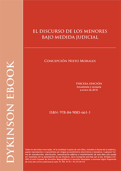 Imagen de portada del libro El discurso de los menores bajo medida judicial