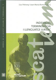 Imagen de portada del libro Indexació, terminologia i llenguatge jurídic