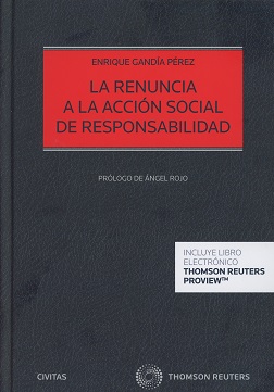 Imagen de portada del libro La renuncia a la acción social de responsabilidad