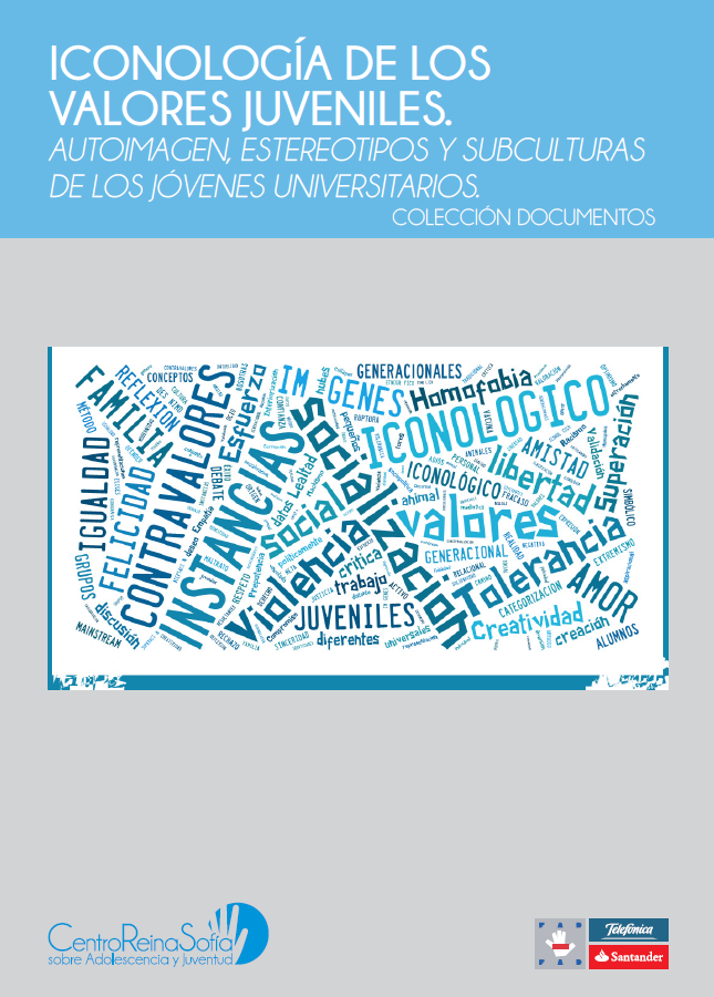Imagen de portada del libro Iconología de los valores juveniles. Autoimagen, estereotipos y subculturas de los jóvenes universitarios