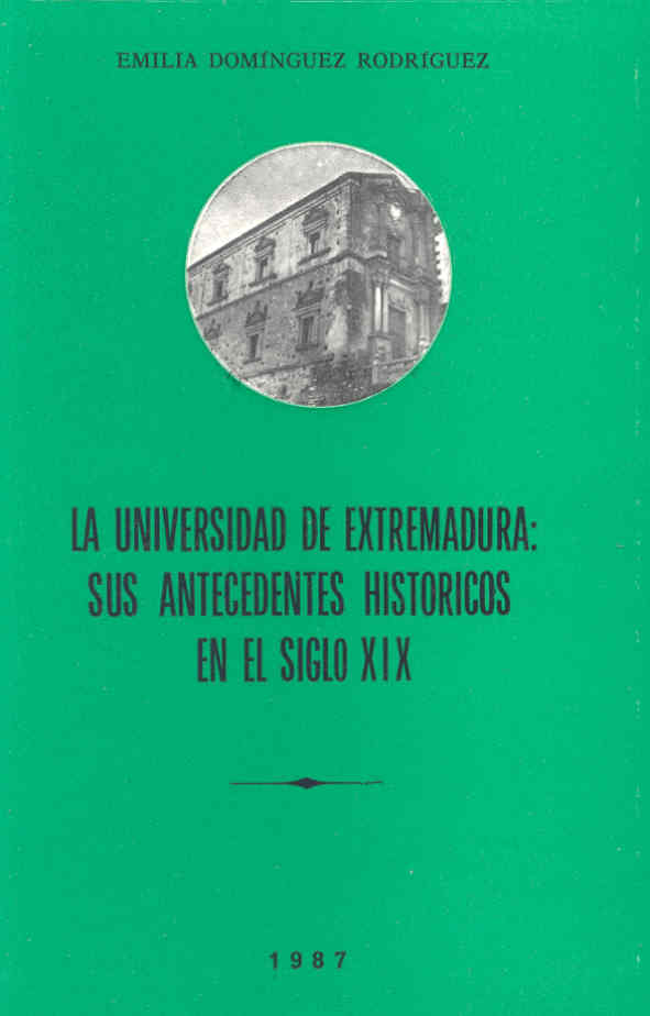 Imagen de portada del libro La Universidad de Extremadura