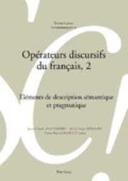 Imagen de portada del libro Opérateurs discursifs du français, 2