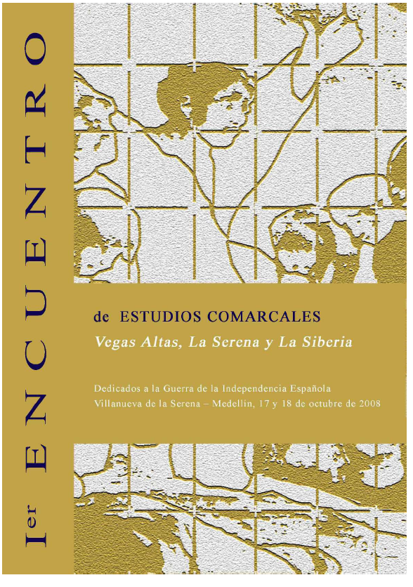 Imagen de portada del libro I Encuentro de Estudios Comarcales Vegas Altas, La Serena y La Siberia