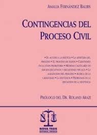 Imagen de portada del libro Contingencias del proceso civil