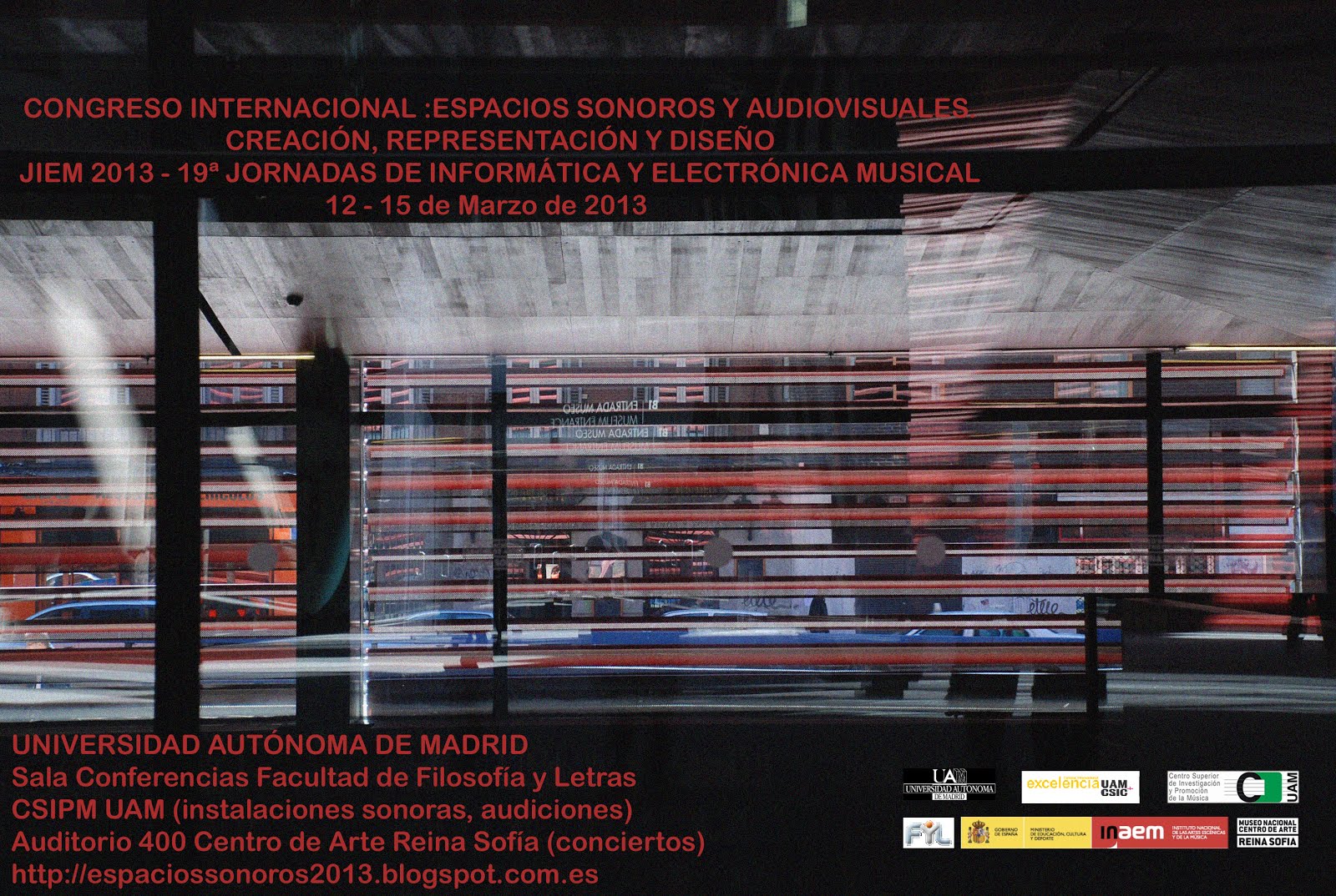 Imagen de portada del libro Espacios sonoros y audiovisuales 2013
