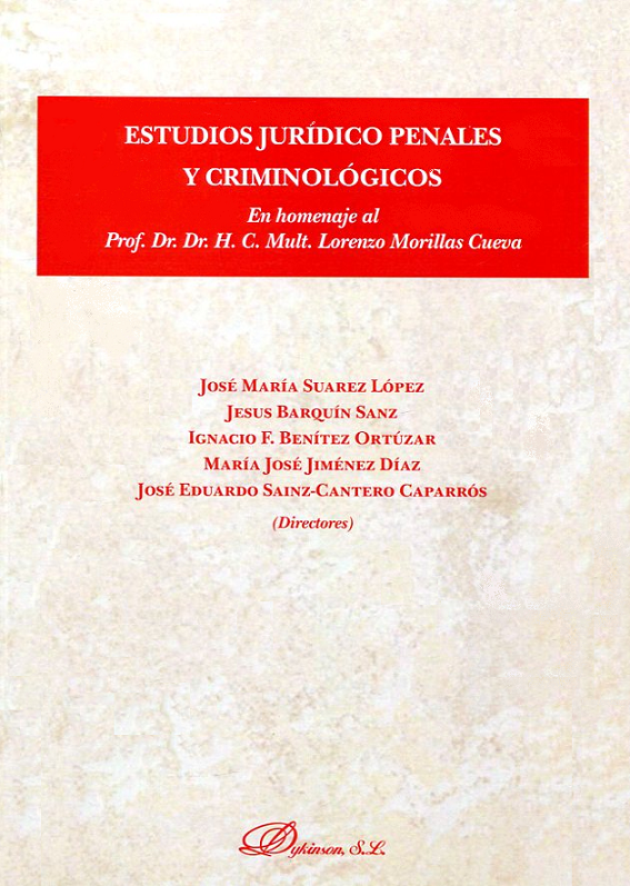 Imagen de portada del libro Estudios jurídico penales y criminológicos