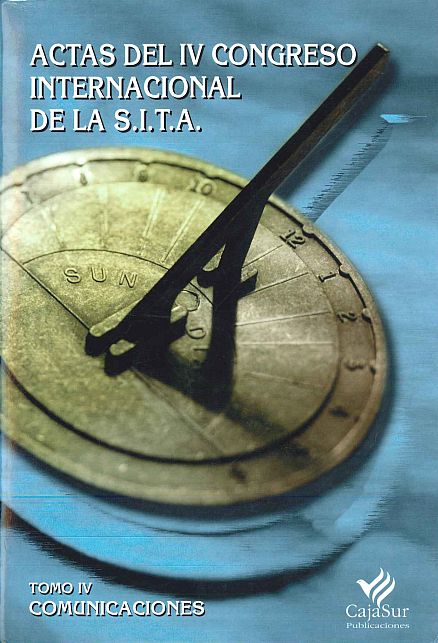 Imagen de portada del libro Actas del IV Congreso Internacional de la S.I.T.A.