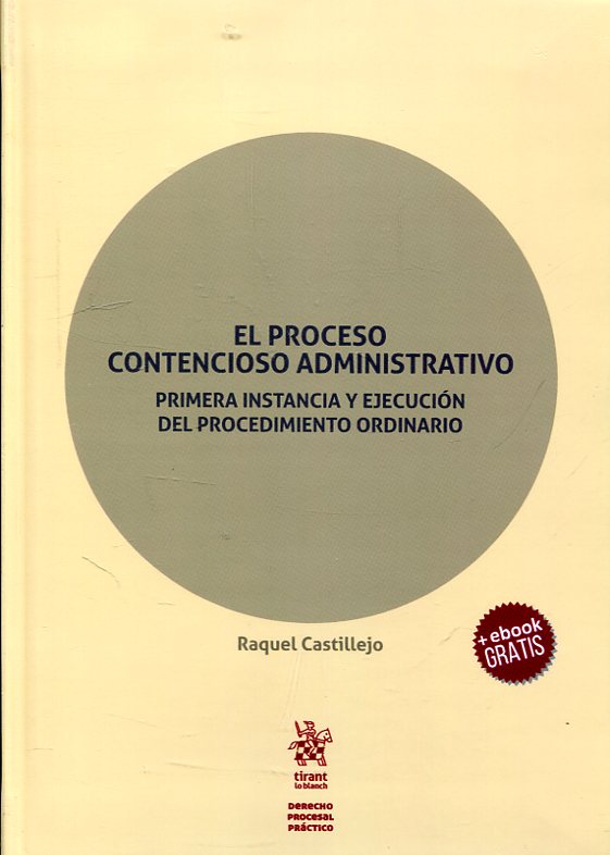Imagen de portada del libro El proceso contencioso administrativo