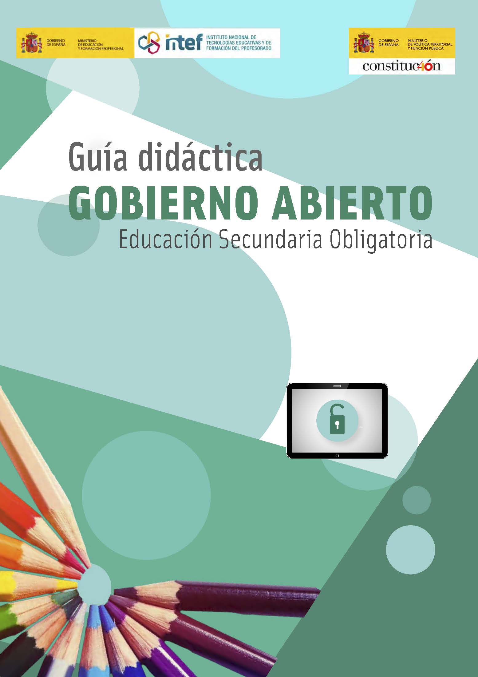 Imagen de portada del libro Guía didáctica Gobierno Abierto. Educación Secundaria Obligatoria