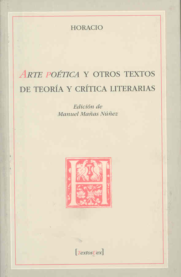 Imagen de portada del libro Arte poética y otros textos de teoría y crítica literarias