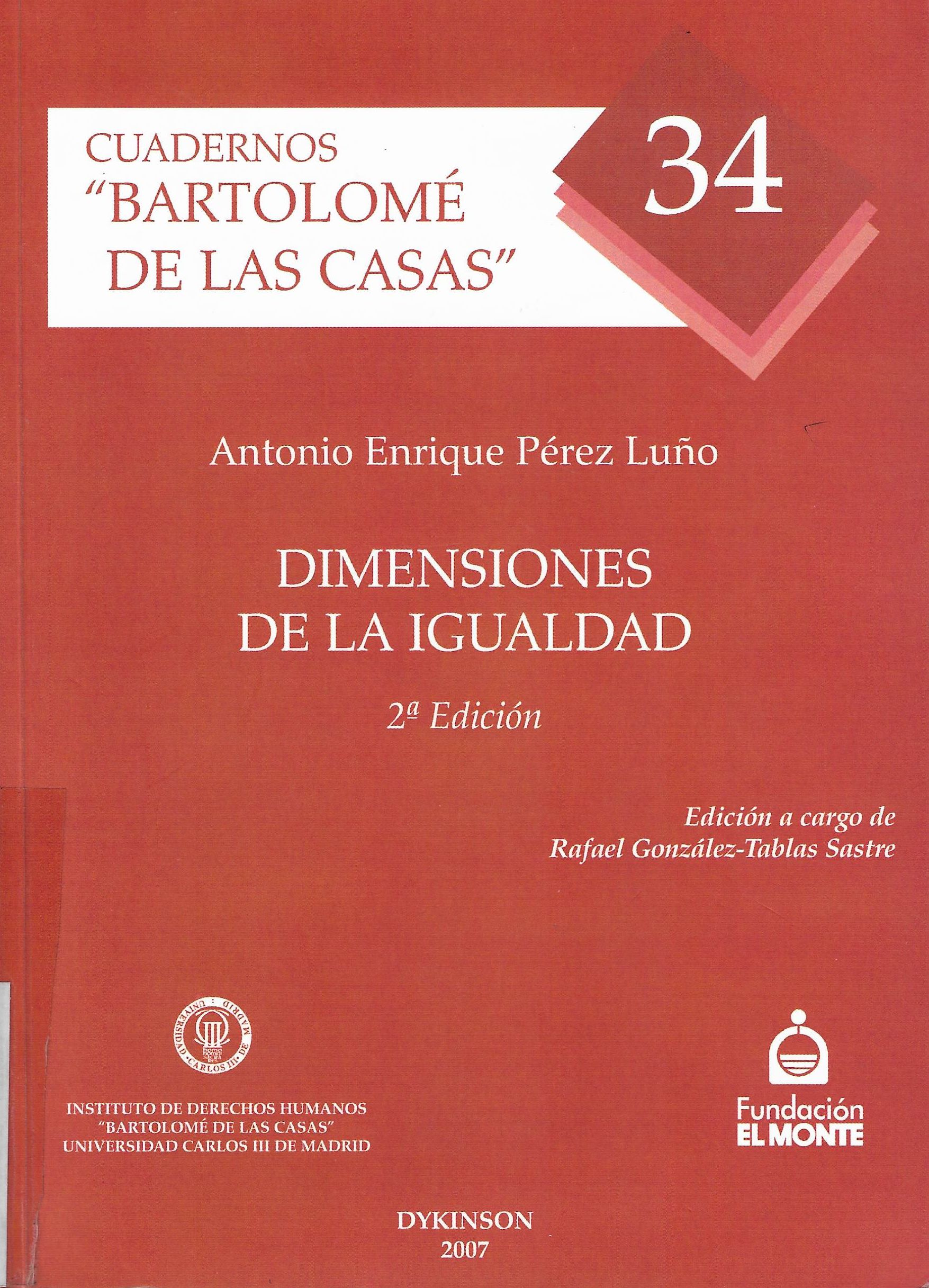 Imagen de portada del libro Dimensiones de la igualdad