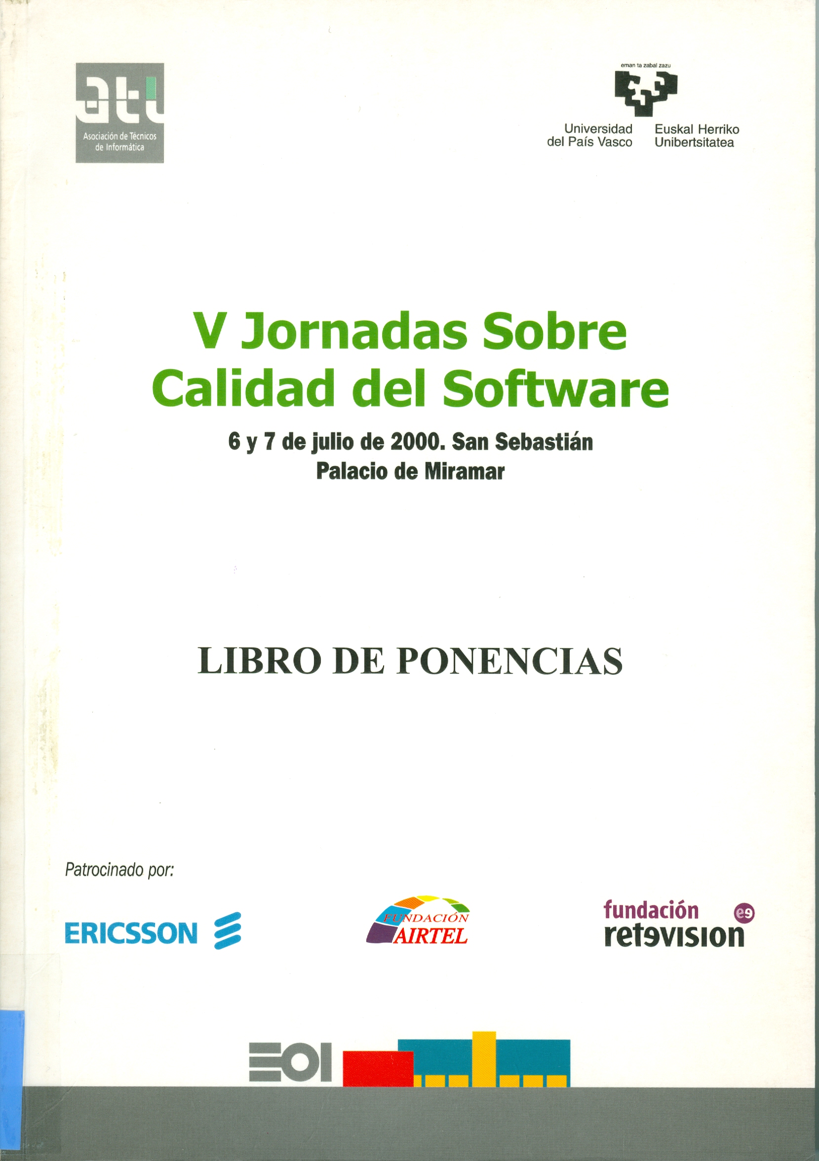 Imagen de portada del libro Libro de ponencias