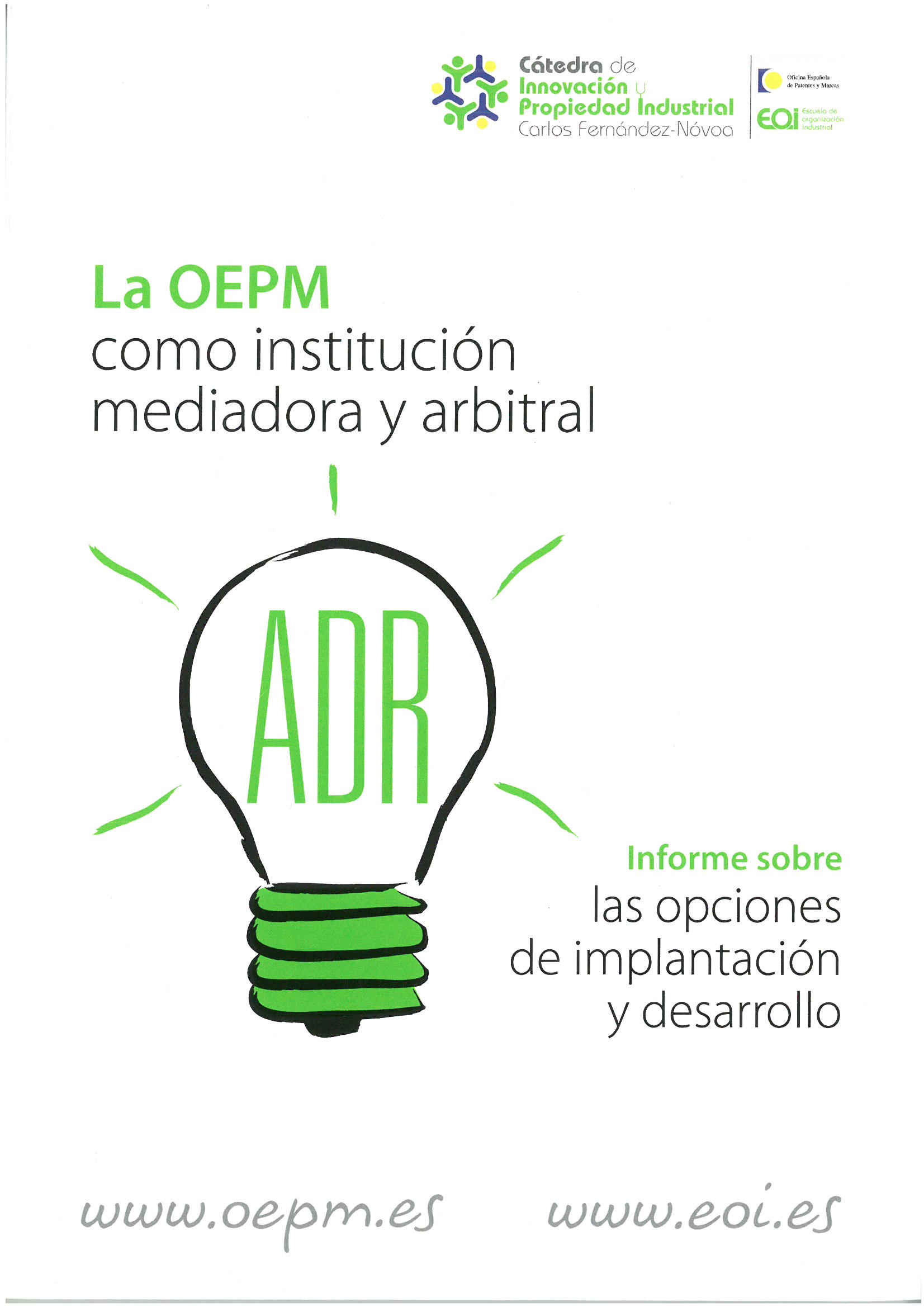 Imagen de portada del libro La OEPM como institución mediadora y arbitral