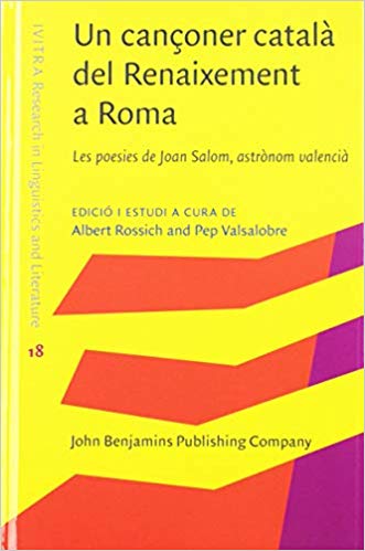 Imagen de portada del libro Un cançoner català del renaixement a Roma