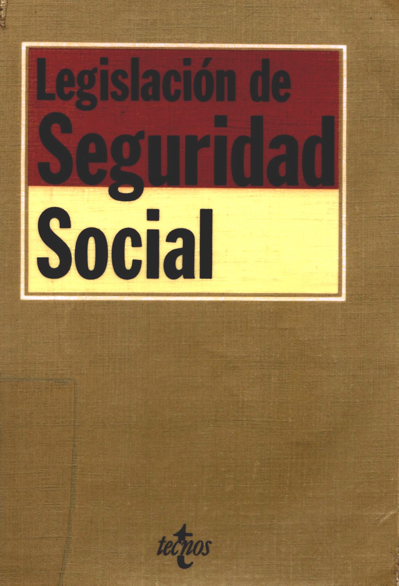Imagen de portada del libro Legislación de Seguridad Social