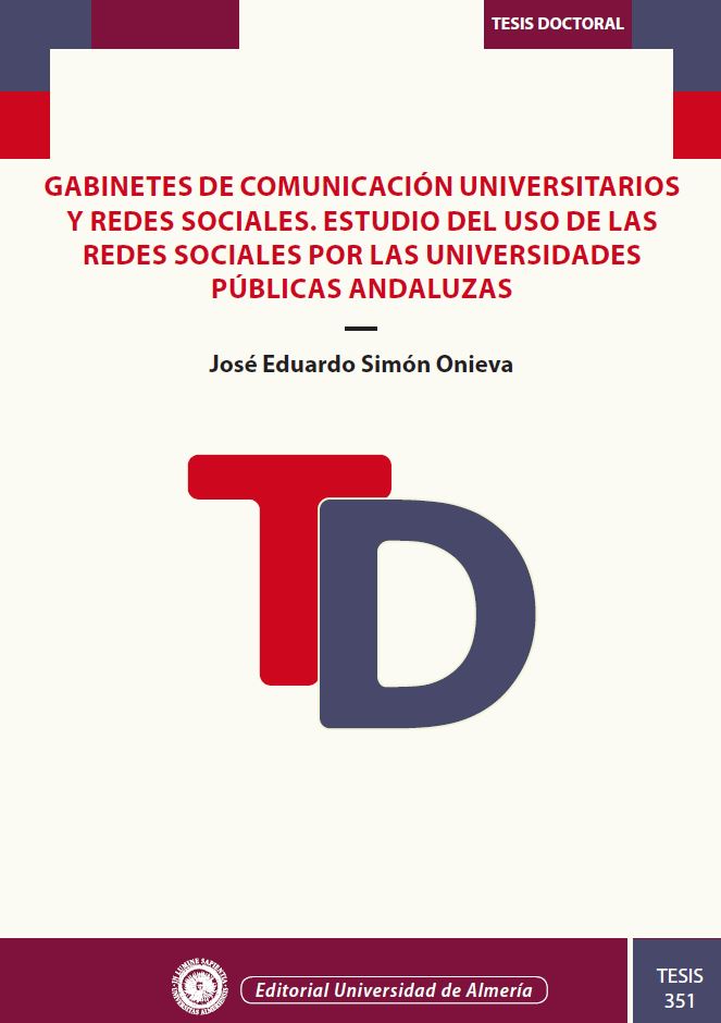 Imagen de portada del libro Gabinetes de comunicación universitarios y redes sociales