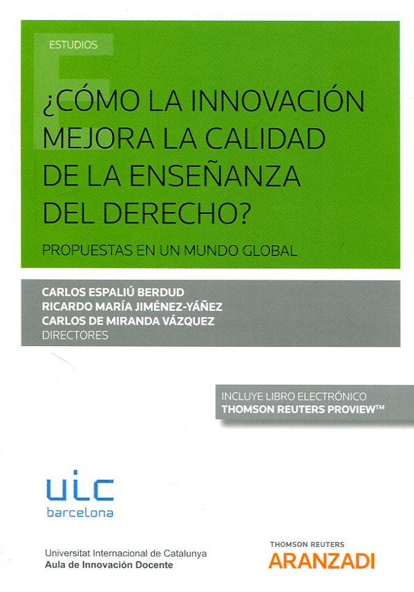 Imagen de portada del libro ¿Cómo la innovación mejora la calidad de la enseñanza del Derecho?