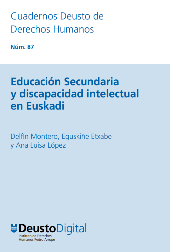 Imagen de portada del libro Educación secundaria y discapacidad intelectual en Euskadi