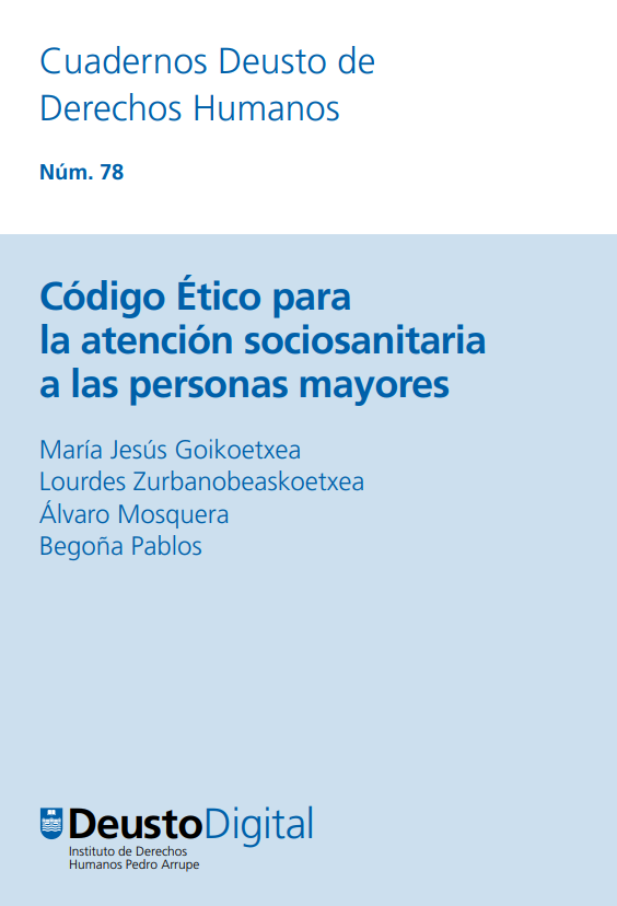 Imagen de portada del libro Código ético para la atención sociosanitaria a las personas mayores