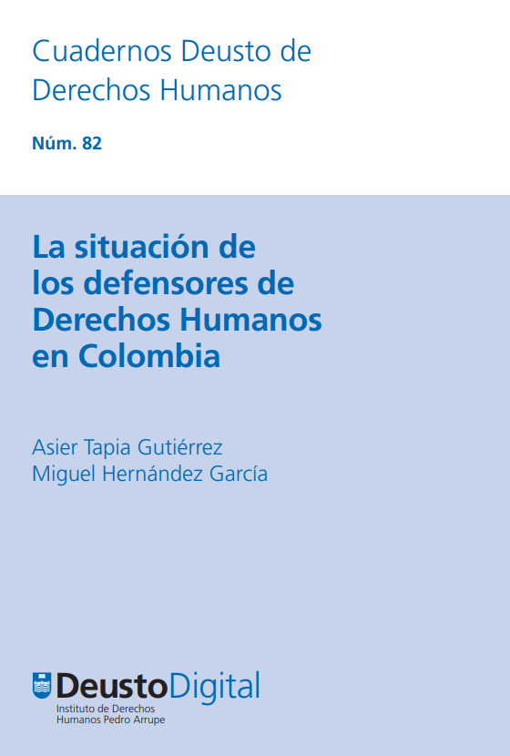 Imagen de portada del libro La situación de los defensores de derechos humanos en Colombia