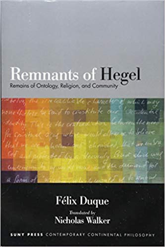 Imagen de portada del libro Remmants of Hegel