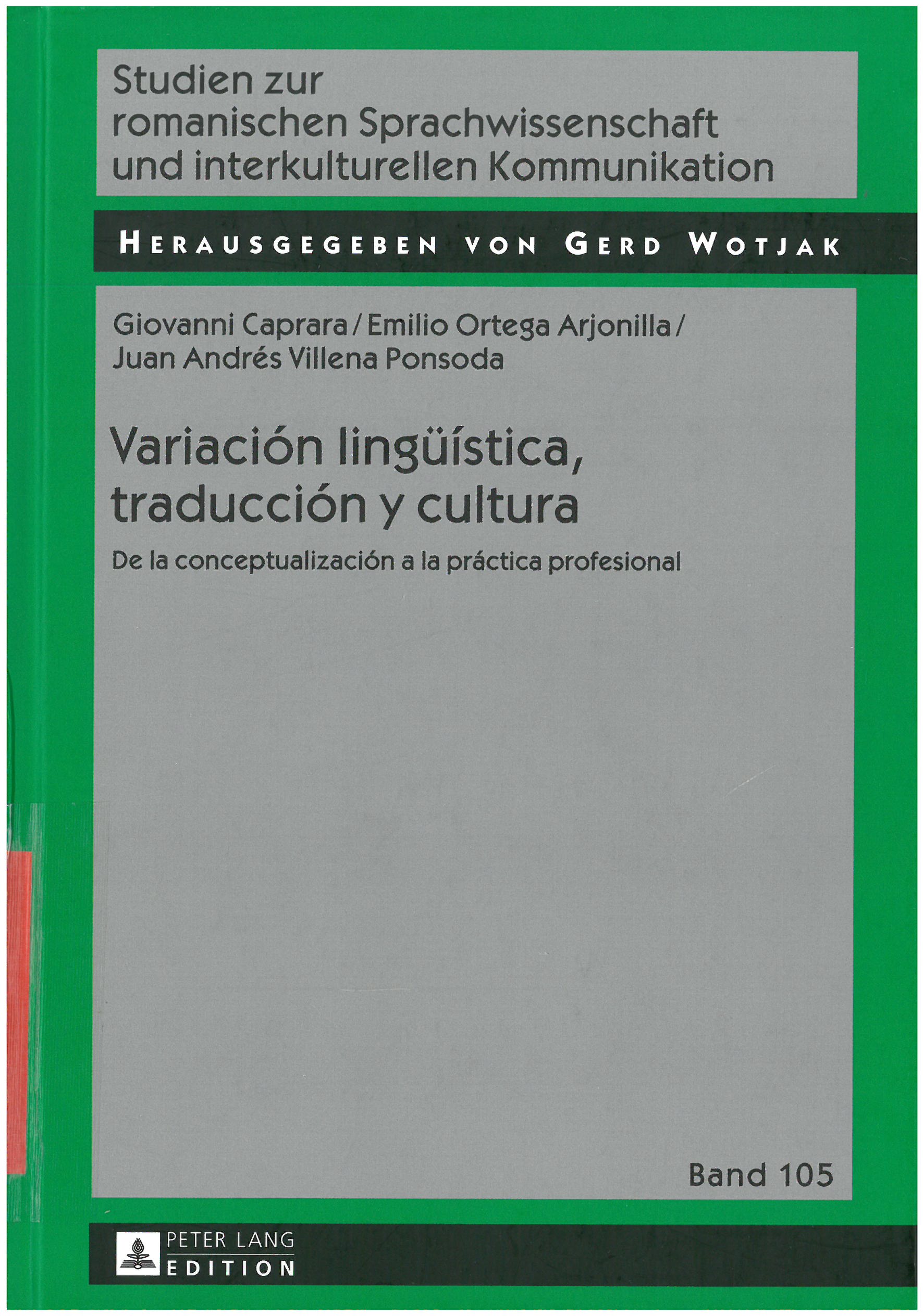 Imagen de portada del libro Variación lingüística, traducción y cultura