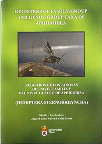 Imagen de portada del libro Registers of family-group and genus-group taxa of Aphidoidea