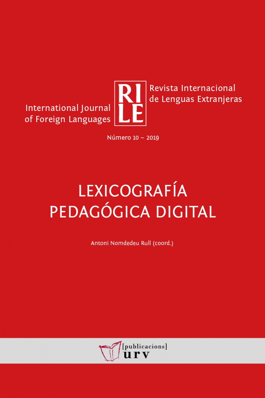 Imagen de portada del libro Lexicografía pedagógica digital
