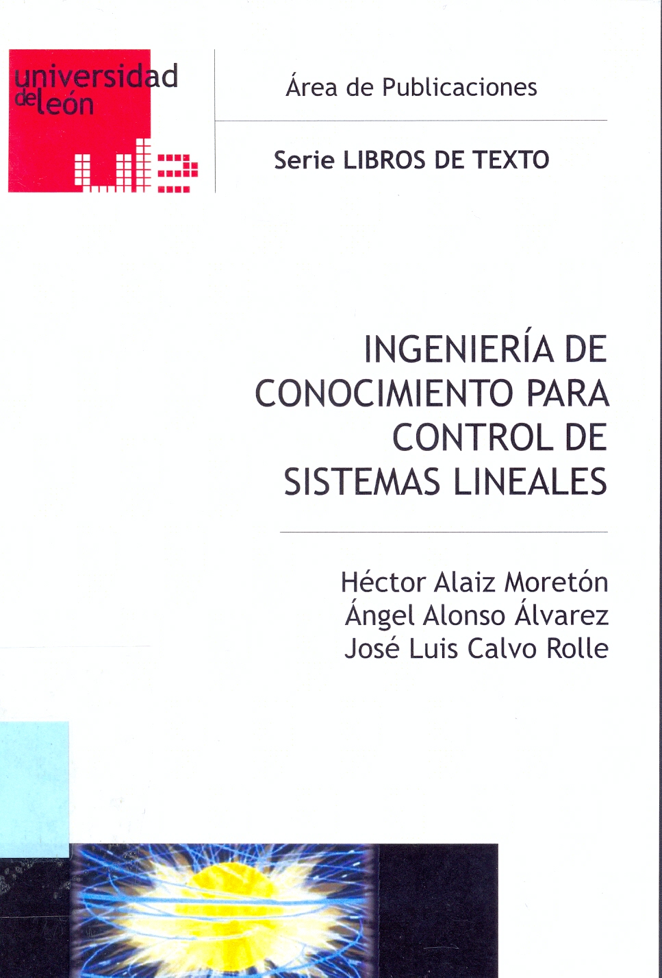 Imagen de portada del libro Ingeniería de conocimiento para control de sistemas lineales