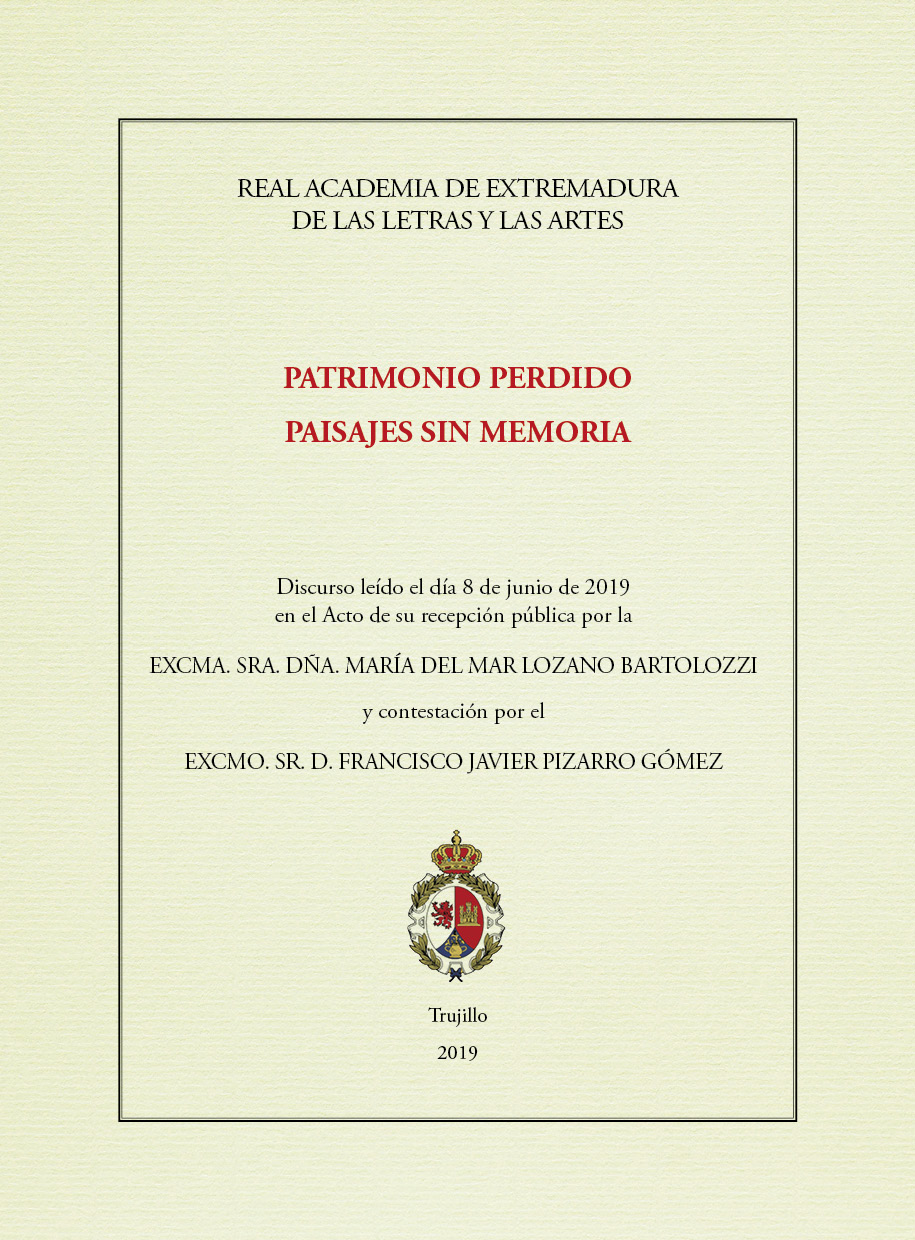 Imagen de portada del libro Patrimonio perdido, paisajes sin memoria