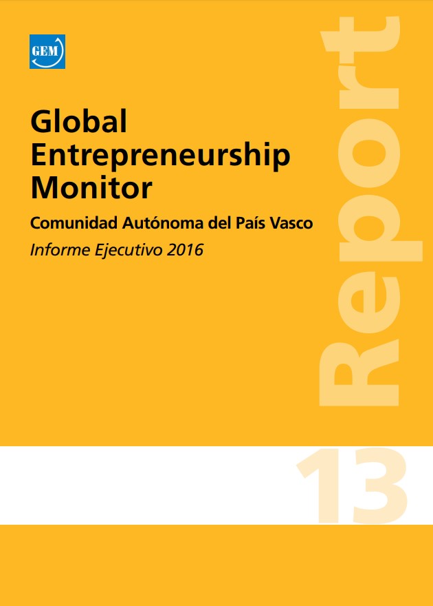 Imagen de portada del libro Global Entrepreneurship Monitor. Comunidad Autónoma del País Vasco.