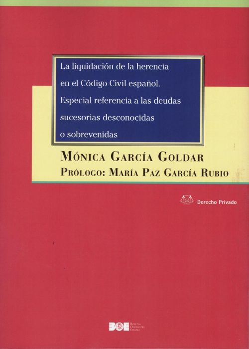 Imagen de portada del libro La liquidación de la herencia en el Código Civil español