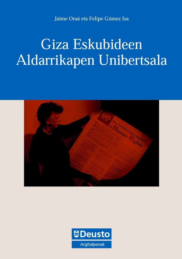 Imagen de portada del libro Giza eskubideen aldarrikapen unibertsala