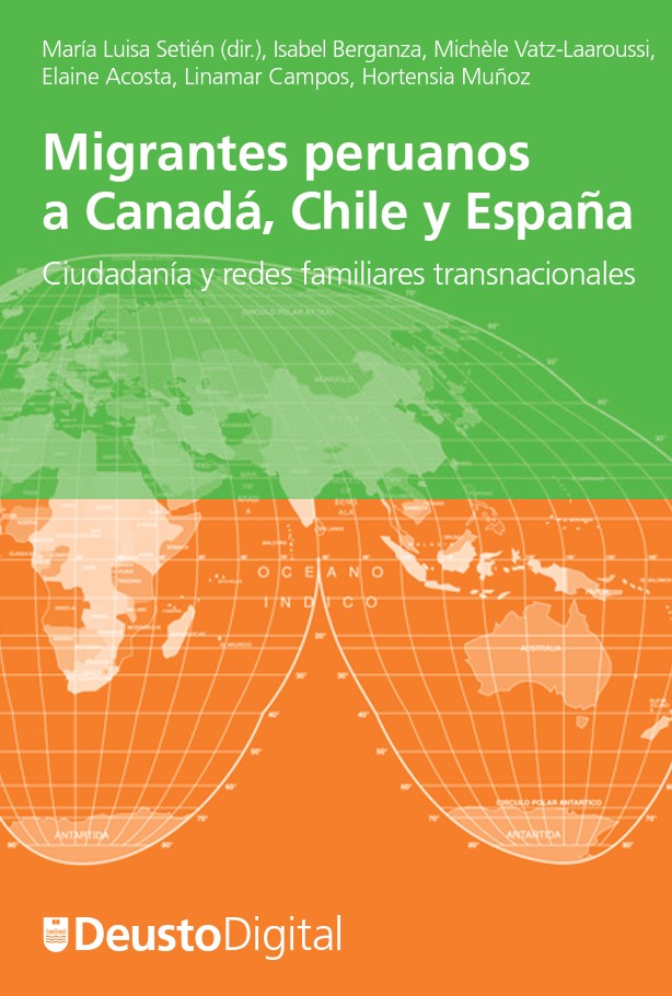 Imagen de portada del libro Migrantes peruanos a Canadá, Chile y España