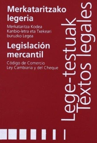 Imagen de portada del libro Merkataritzako legeria