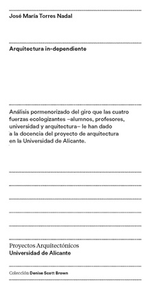 Imagen de portada del libro Arquitectura in-dependiente