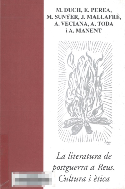 Imagen de portada del libro La literatura de postguerra a Reus. Cultura i ètica