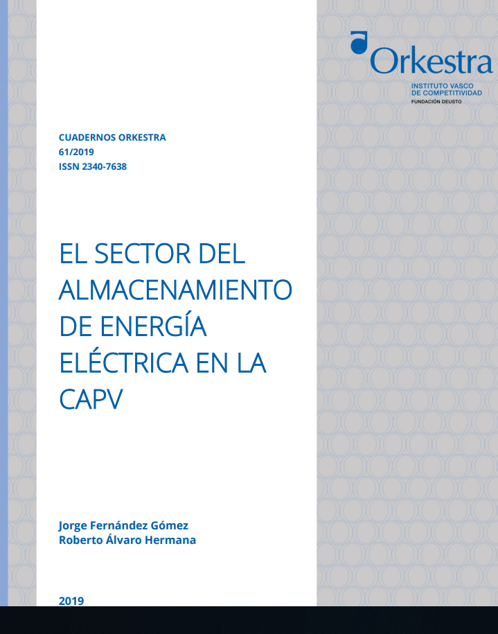 Imagen de portada del libro El sector del almacenamiento de energía eléctrica en la CAPV