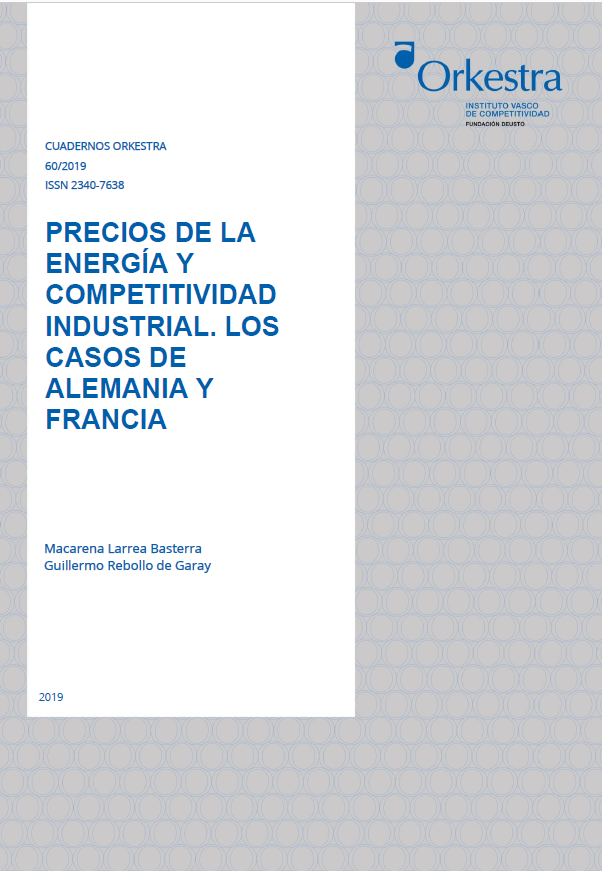 Imagen de portada del libro Precios de la energía y competitividad industrial