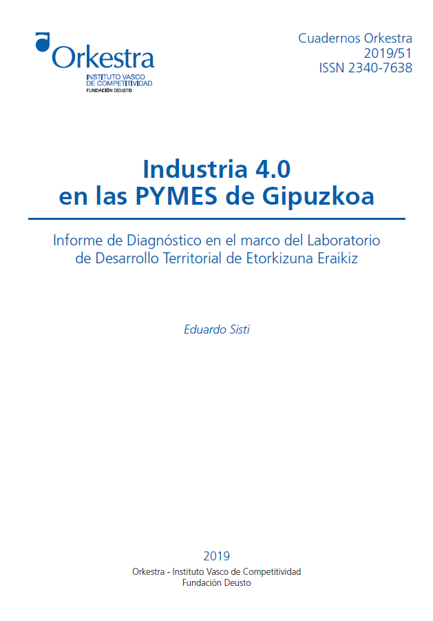 Imagen de portada del libro Industria 4.0 en las PYMES de Gipuzkoa